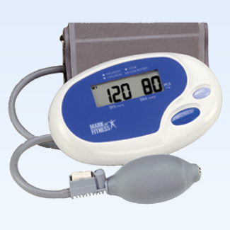 Manual inflate blood pressure and pulse monitor Manual inflate blood pressure and pulse monitor