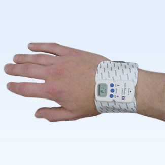 Self-contained mini-TENS unit, wireless Self-contained mini-TENS unit, wireless