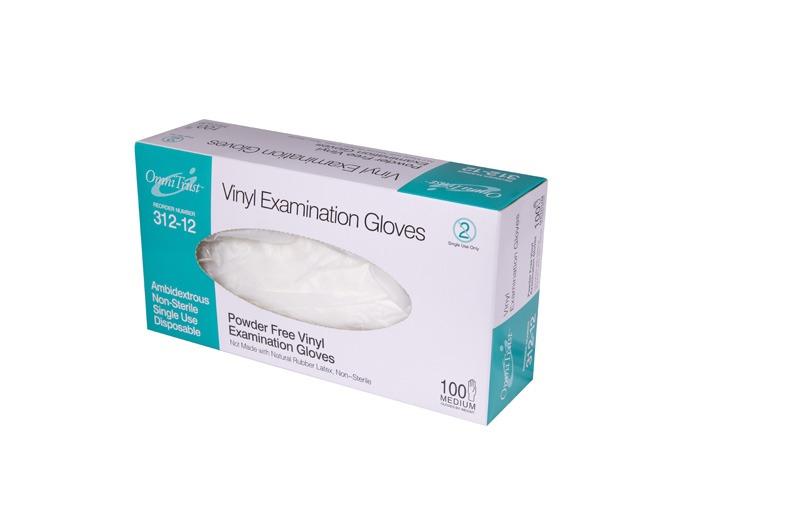 OmniTrust Vinyl Powder Free Examination Glove (X-Large) (100 / per box) (10 boxes) OmniTrust Vinyl Powder Free Examination Glove (X-Large) (100 / per box) (10 boxes)