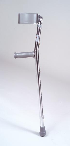 Underarm adjustable aluminum crutch, adult, 1 pair Underarm adjustable aluminum crutch, adult, 1 pair