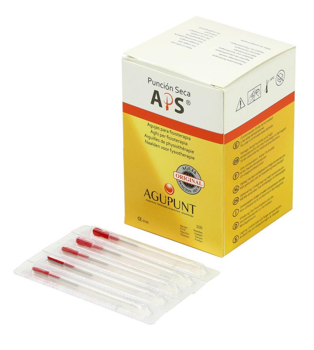 APS Dry Needling Needle, 0.25 x 25mm, Red Tip, 100/Box APS Dry Needling Needle, 0.25 x 25mm, Red Tip, 100/Box