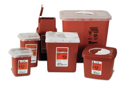 Sage Bio-Hazard Container Pint 8901 - 1 pint (3.5" x 3.5" x 4.2") Sage Bio-Hazard Container Pint 8901 - 1 pint (3.5" x 3.5" x 4.2")